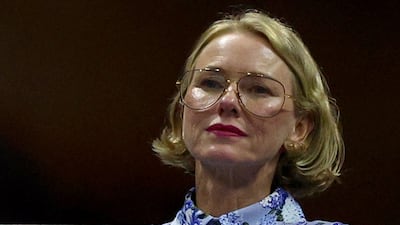 Aussie actress Naomi Watts watches the match between Kyrgios and Khachanov. Getty Images / AFP