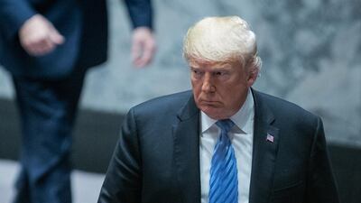 At the UN General Assembly, President Donald Trump said that the US 'rejects the ideology of globalism and embraces the doctrine of patriotism'. Jeenah Moon/Bloomberg