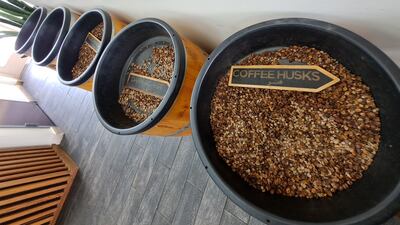 Ingredients on display at one of Qahwah House's 12 branches. Stephen Starr / The National