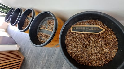 Ingredients on display at one of Qahwah House's 12 branches. Stephen Starr / The National