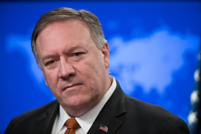 US Secretary of State Mike Pompeo said he would support a Lebanese government that is committed to reforms. AP Photo