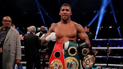 Anthony Joshua is the holder of the WBO, WBA and IBF heavyweight world titles. Andrew Couldridge / Reuters