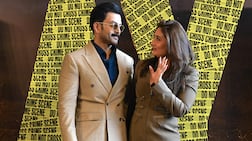Malayalam actor Prithviraj Sukumaran, left, and Bollywood star Kareena Kapoor at the trailer launch of their Hindi-language film Daayra, in Mumbai. AFP
