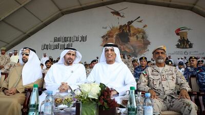 Sheikh Saud bin Saqr Al Qasimi, Supreme Council Member and Ruler of Ras Al Khaimah, attended ‘Union Fortress 6’ Military Show at Al Jazirah Al Hamra. WAM