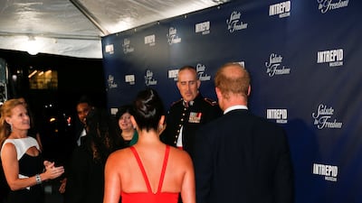 Prince Harry looked dapper in a classic tuxedo. Reuters