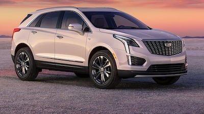 The XT5 has 20-inch alloy wheels with dark exterior accents