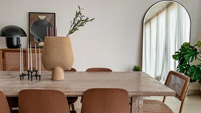 Mirrors add depth to the smallest of rooms, seen here, one from Haze Homewares.