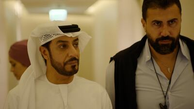 Abdulmohsen Alnemr and Khaled Alkeesh in a scene from 'The Platform'. Filmgate Productions