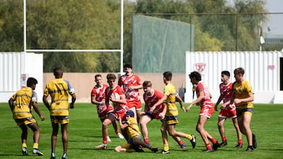 Dubai Tigers vs Dubai Hurricanes for under 16 players at Dubai Police Academy, Dubai.