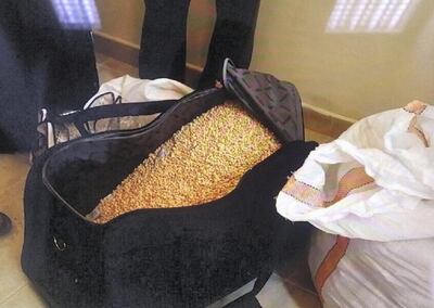 Some 2.7m Captagon pills were seized during the raids. Courtesy Security Media