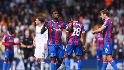 Marc Guehi of Crystal Palace celebrates after scoring their first goal. Getty