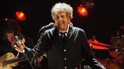 Bob Dylan performs in Los Angeles on January 12, 2012. Chris Pizzello, File / AP Photo