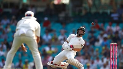 Australia batsman Matthew Wade ducks under a short ball from Neil Wagner of New Zealand. Getty
