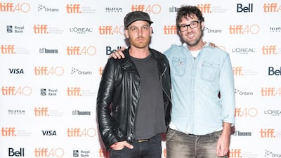The Devil’s Candy actor Ethan Embry, left, and director Sean Byrne. Photo by Dominik Magdziak Photography /WireImage / Getty Images