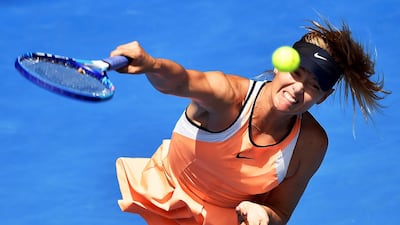 Maria Sharapova at the Australian Open in 2016. EPA