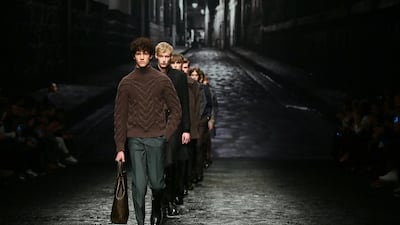 Models walk the runway at the Corneliani show during Milan Men's Fashion Week Fall/Winter 2016/17 on January 16, 2016 in Milan. Ernesto Ruscio / Getty Images
