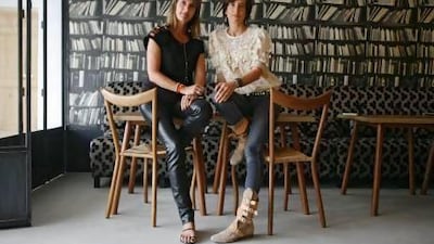 The co-founders of Comptoir 102 Emmanuelle Sawko, right, and Alexandra de Montaudouin. Lee Hoagland / The National