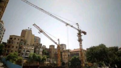 Lebanon's property sector, which has hit a rough patch, is a sign that the economy is not doing well. Joseph Eid / AFP