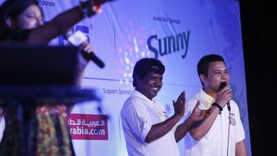 The ETA team made up of Mohammed Shazad Ali, 32, from India, left, and Kushal Sunar, 22, from Nepal powered through the three rounds to take the title.