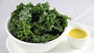 Kale crisps. Courtesy Jim’s Kitchen Table
