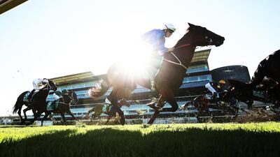 Godolphin's Bivouc, ridden by Hugh Bowman, finishes sixth in the TAB TJ Smith Stakes at Royal Randwick Racecourse in Sydney, Australia, on April 4. Getty