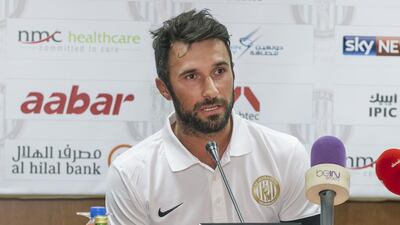 Al Jazira new boy Mirko Vucinic is making his presence felt already. Mona Al-Marzooqi / The National