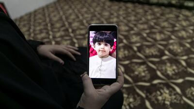 Salem Ali, 6, electrocutes himself after walking into an unlocked electrical room. Reem Mohammed / The National