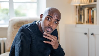 Sir Mo Farah during the filming of the BBC documentary, 'The Real Mo Farah'. PA