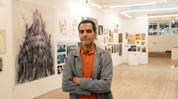 London gallerist Salman Matinfar, pictured, worked with Tehran gallerist Orkideh Daroodi to exhibit the works. Roman Salnikov / The National