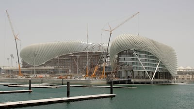 Yas Island under construction in 2009. Ryan Carter / The National