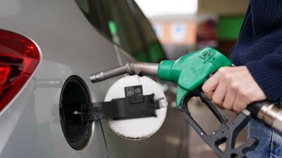 Petrol prices in the UK have shot up to a record high. PA