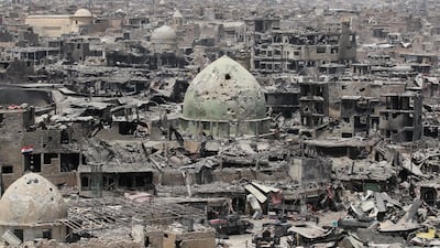 Mosul's Old City was destroyed in fighting to retake the city from ISIS. AFP