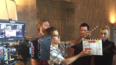 Eilidh “Ailey” MacQueen on the set of King Arthur and the Knights of the Round Table. Courtesy Ailey MacQueen