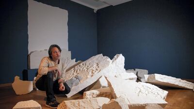 The central installation of the exhibition has been created by laser scanning and 3D printing the Ashmolean Museum’s Assyrian relief, which stands in the Welcome Space. Courtesy Ashmolean, University of Oxford