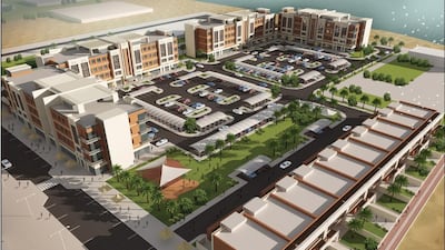 A rendering of Al Wajeha Al Bahria development in Mirfa in the Western Region. Courtesy Abu Dhabi Urban Planning Council