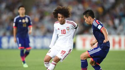 The Australian camp sent out mixed messages about the threat of Omar Abdulrahman ahead of UAE's semi-final game in Newcastle. Courtesy UAE FA