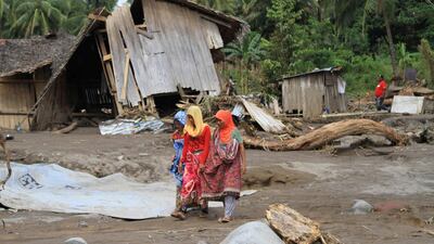 A village in Salvador, Lanao del Norte in southern Philippines was among those devastated by flash floods. Reuters