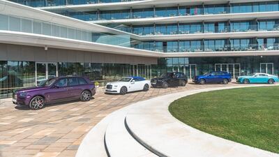 The cars await their drivers.