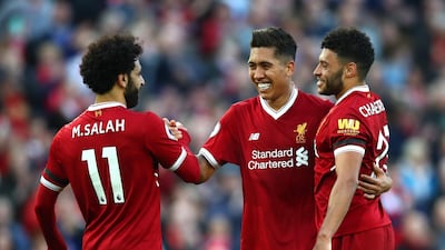 14/04/18 Liverpool 3 Bournemouth 0. Getty