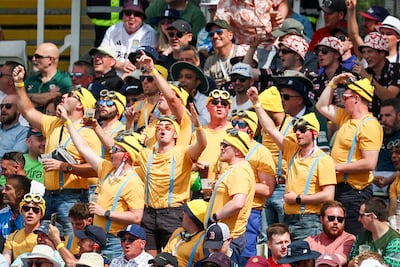 Spectators during an England-India Test at Birmingham's Edgbaston Cricket Ground. Getty
