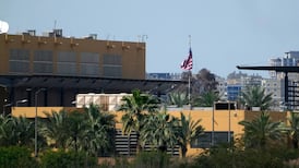 The US embassy in Baghdad has been a target of Iraqi militias since the start of the Iran war. EPA