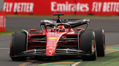 Ferrari's Charles Leclerc during qualifying. Reuters