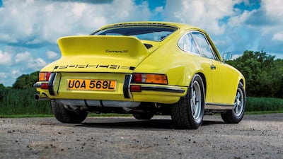 A 1973 Porsche Carrera 2.7 RS. Courtesy Newspress Ltd