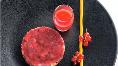 Beef tartar at Fouquet's Abu Dhabi