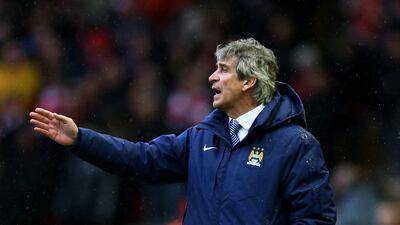 Manuel Pellegrini’s Manchester City side sit five points behind Premier League leaders Chelsea ahead of their clash against Leicester City at Etihad Stadium. Clive Brunskill / Getty Images