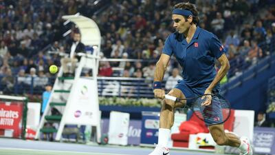 Federer took just 68 minutes to win the semi-final. AFP