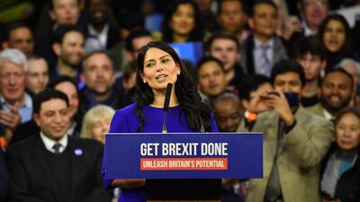 Interior minister Priti Patel has promised a hardline stance on human trafficking. Getty