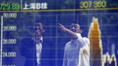 Japan’s Nikkei 225 ended down more than 4 per cent at its lowest level since January. Issei Kato / Reuters