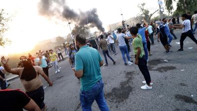 Iraqi protesters clash with security forces in Basra city on August 31, 2018. AFP