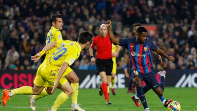 Ansu Fati 5 - First start in five games and he failed to make an impact. Tried to break down Cadiz’s deep defending in the first half. Finally got a shot off on 84, just before he came off. AP Photo